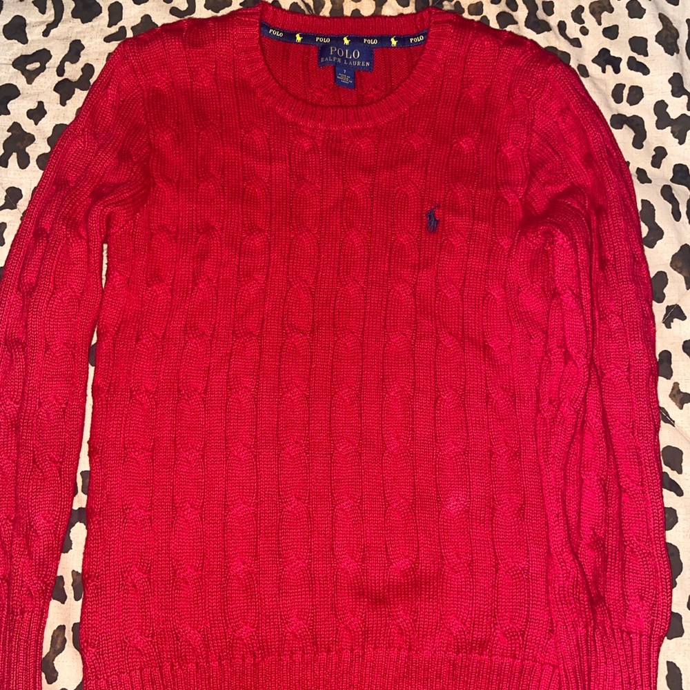 Polo Ralph Lauren Boys Cable Knit Cotton Sweater